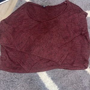 Long sleeve cropped sweater